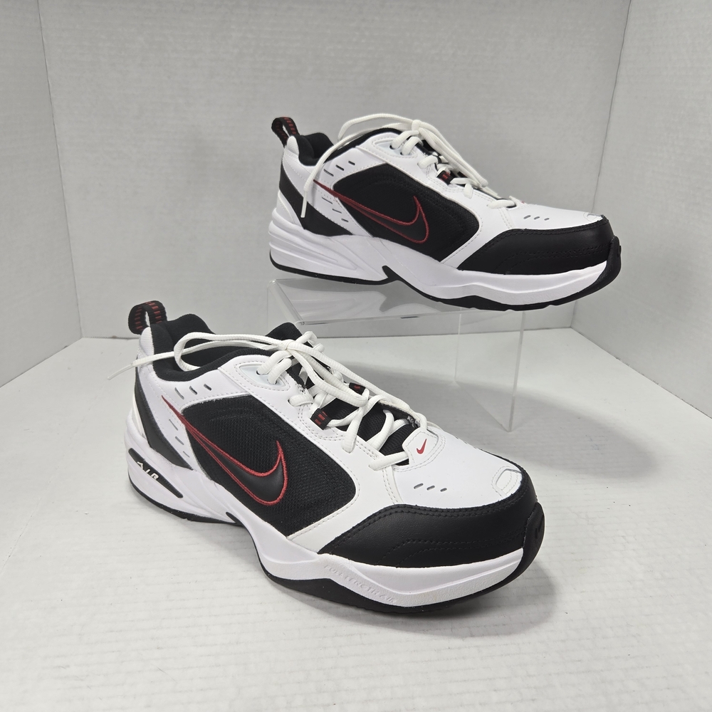 Nike Air Monarch IV Cross-training Shoes Black White Red Size 8 4E Extra Wide